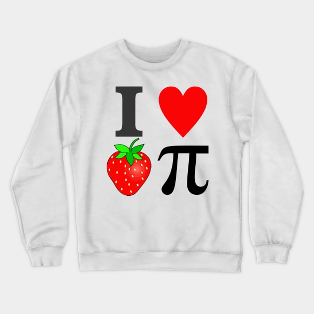 I Heart Strawberry Pi Crewneck Sweatshirt by TNMGRAPHICS